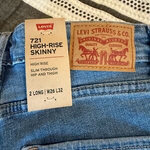 Levi's Blue High-Rise Skinny Jeans